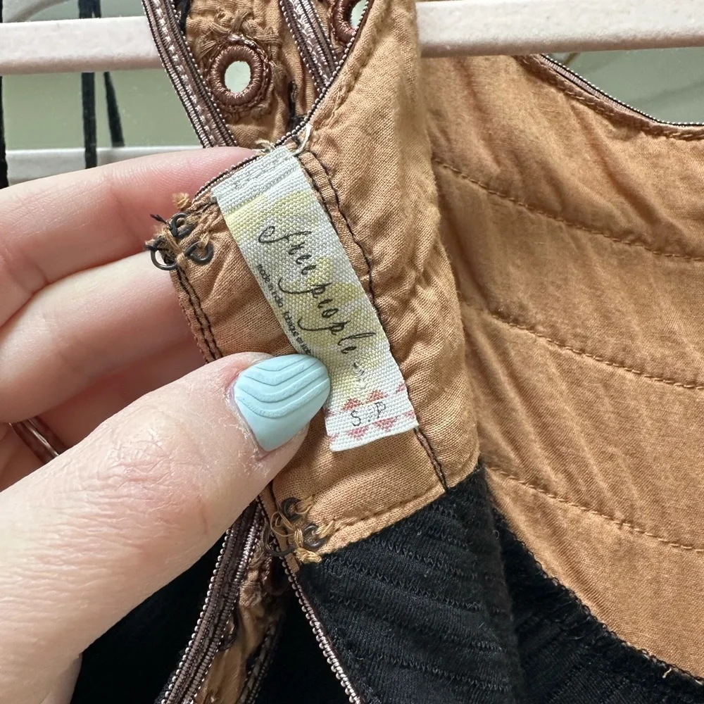 Free People High Neck Sleeveless Black Dress with Mirror Embellishment | Small - Picture 5 of 5